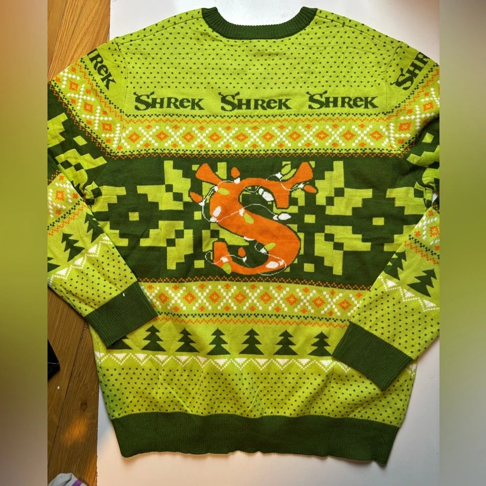 Shrek Christmas pulover sweater‎